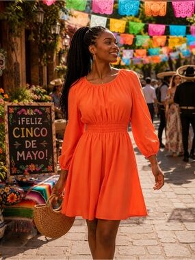 J. Crew Palermo smocked-waist mini dress in linen